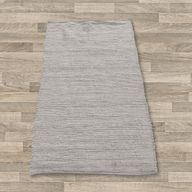 Liten Indisk Handvävd Bomullsmatta - 50x90cm - Grå