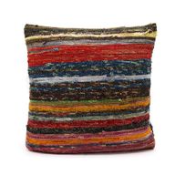 Kuddfodral av Återvunnen Trasmatta - 40x40cm - Nyanser av Grön