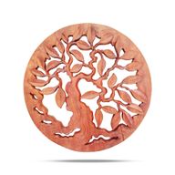 Rund Dekorativ Träpanel - Livets Träd 40cm