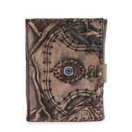 Brun Anteckningsbok - Onda Ögat - 160 Sidor med Rufsade Kanter - 17x12.5cm