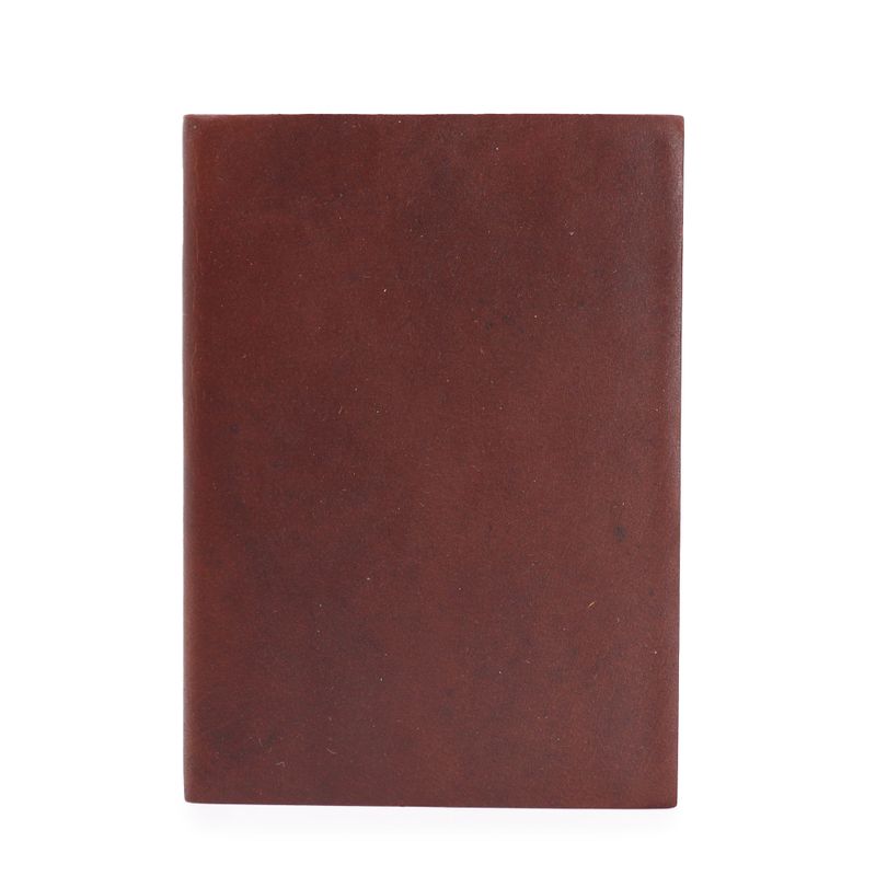 Medelstor Mörkbrun Dagbok - 100 Linjerade Sidor - 18x13cm