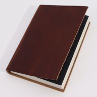 Medelstor Mörkbrun Dagbok - 100 Linjerade Sidor - 18x13cm