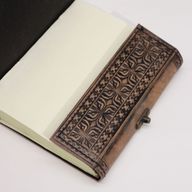 Hamsa - Esoterisk Anteckningsbok - Antikgrå - 200 Sidor - 17.5x12.5x3cm