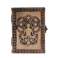 Buddha - Esoterisk Anteckningsbok - Ljusbrun - 200 Sidor - 17.5x12.5x3cm
