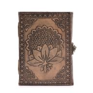 Lotus-Madala - Esoterisk Anteckningsbok - Antikgrå - 200 Sidor - 17.5x12.5x3cm