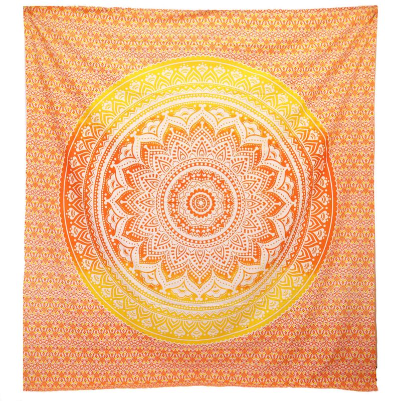 Väggbonad / Strandfilt - Umrao-Mandala - Orange