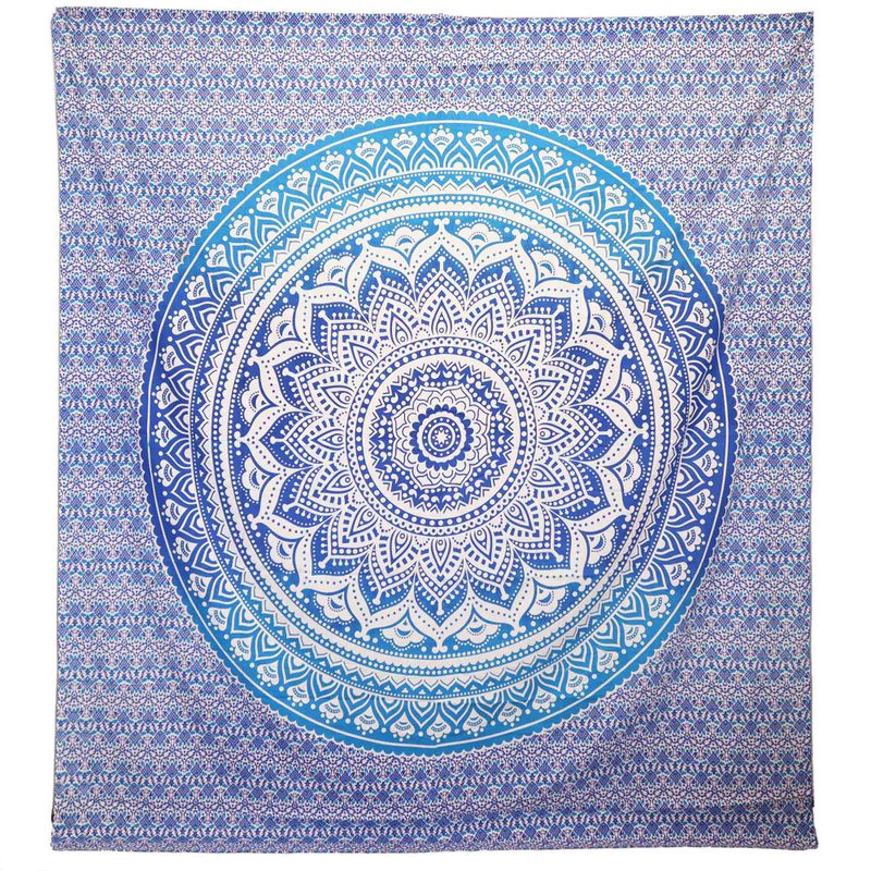 Väggbonad / Strandfilt - Umrao-Mandala - Blå