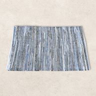 Stor Matta i Jute och Återvunnen Bomull - 130x170cm - Blå