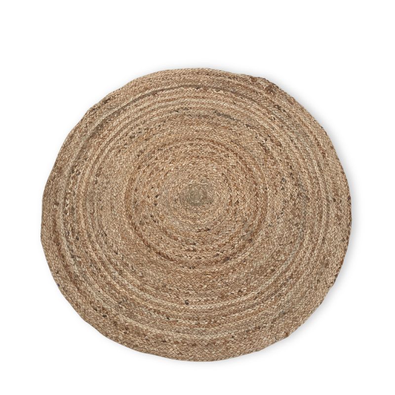 Rund Matta i Mjuk Jute - 90cm