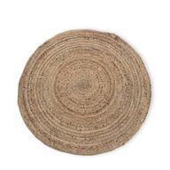 Rund Matta i Mjuk Jute - 90cm