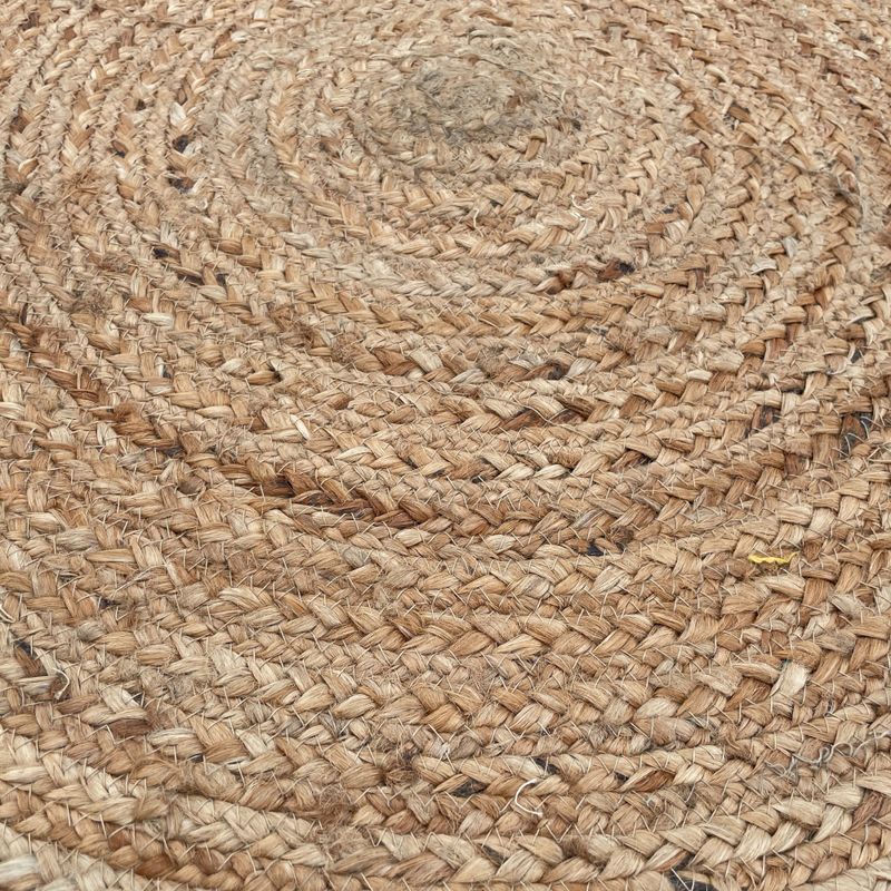 Rund Matta i Mjuk Jute - 90cm