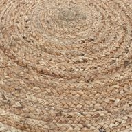 Rund Matta i Mjuk Jute - 90cm