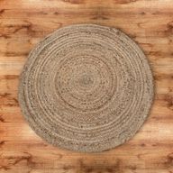 Rund Matta i Mjuk Jute - 90cm
