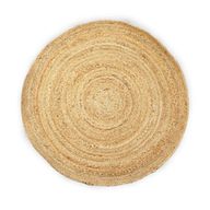 Rund Matta i Mjuk Jute - 90cm