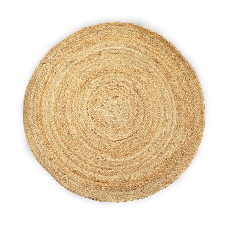 Rund Matta i Mjuk Jute - 90cm