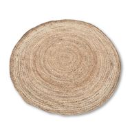 Stor Rund Matta i Mjuk Jute - 150cm