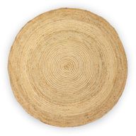 Stor Rund Matta i Mjuk Jute - 150cm