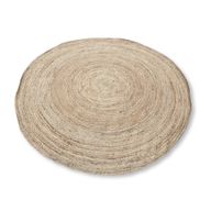 Extra Stor Rund Matta i Mjuk Jute - 200cm