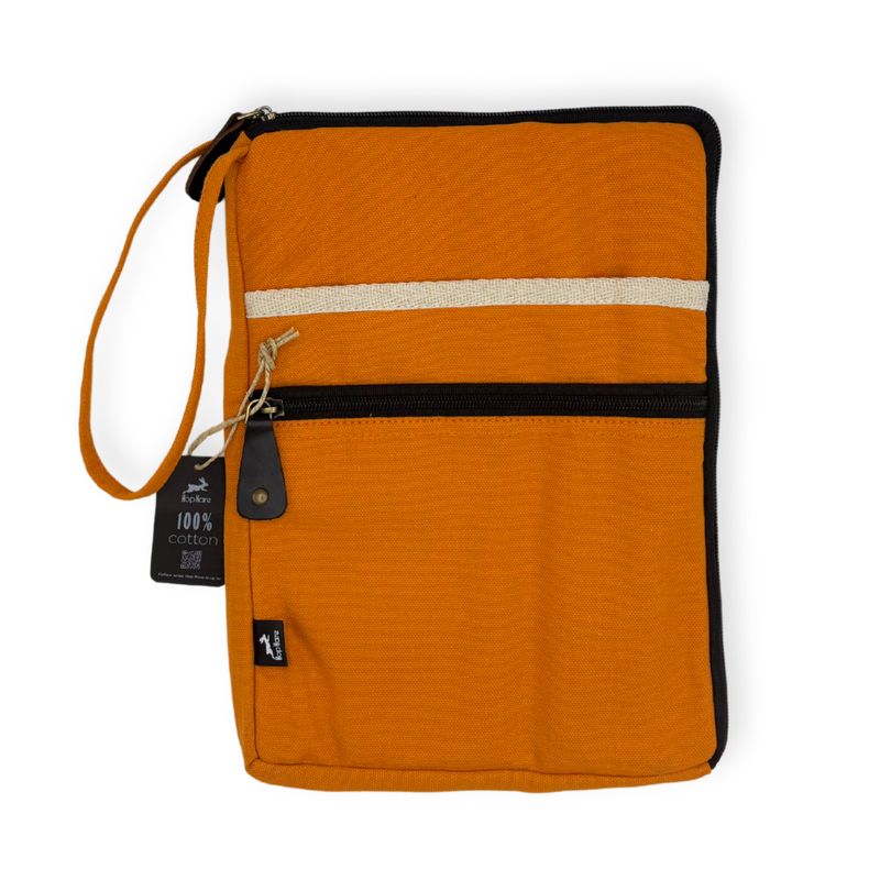 Fodral till Surfplatta i Canvas - Orange - 21x29cm