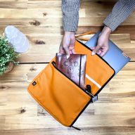 Resefodral till Dator i Canvas - Orange - 24x33cm