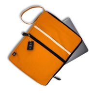 Stort Fodral till Dator i Canvas - Orange - 30x40cm