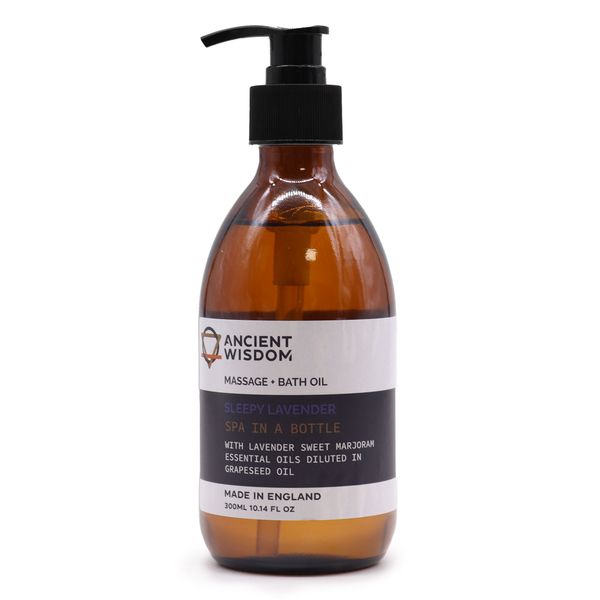 Massage- & Badolja - Sömnig Lavendel 300ml