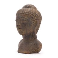 Buddhahuvud i Lugn - Grå