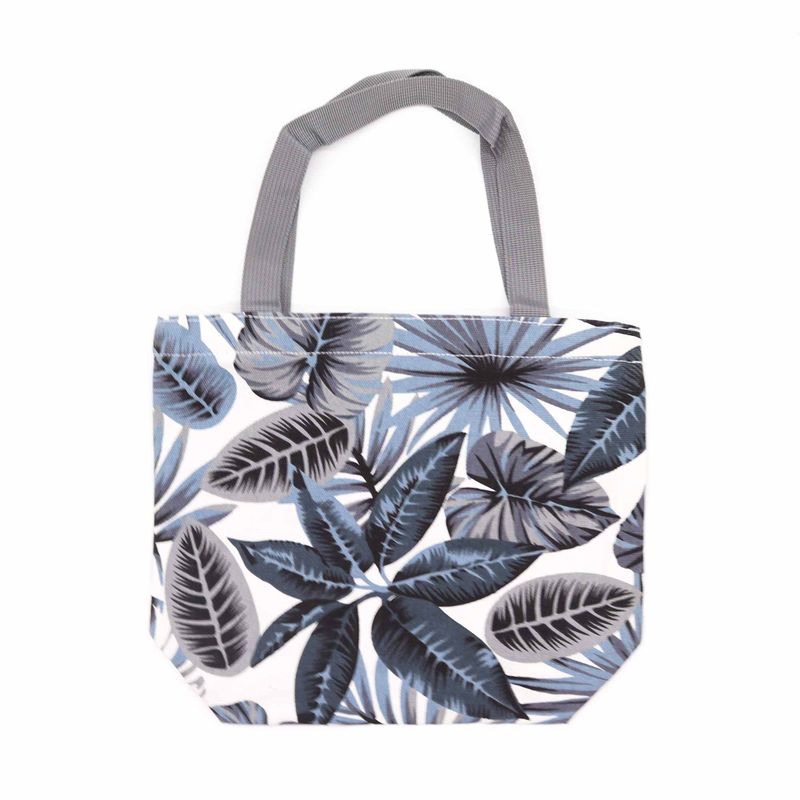 Praktisk Shoppingsväska med Tropiskt Tryck - (3x diverse designer) - 32x23x10cm