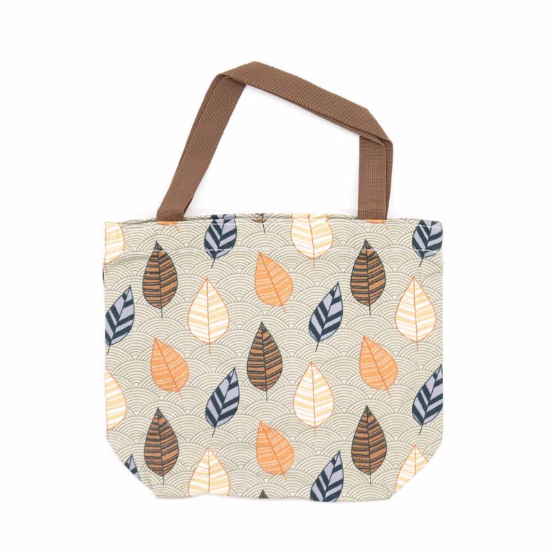 Praktisk Shoppingsväska med Tropiskt Tryck - (3x diverse designer) - 32x23x10cm