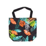Praktisk Shoppingsväska med Tropiskt Tryck - (3x diverse designer) - 32x23x10cm