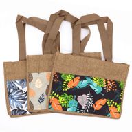Shoppingväska till Marknaden med Tropiskt Tryck - (3x diverse designer) - 40x30x9cm