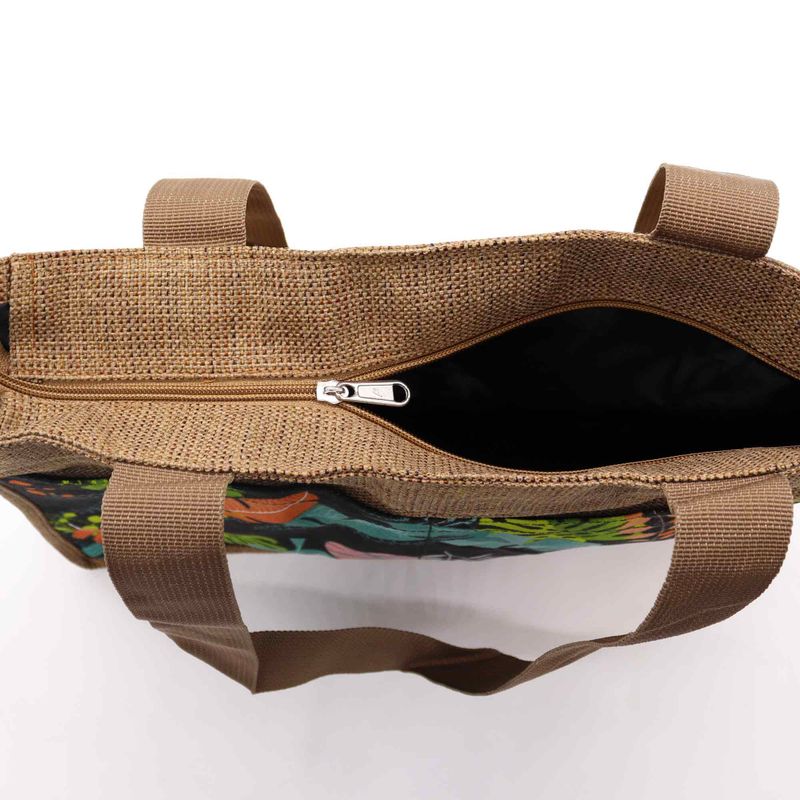 Shoppingväska till Marknaden med Tropiskt Tryck - (3x diverse designer) - 40x30x9cm