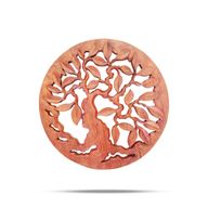 Rund Dekorativ Träpanel - Livets Träd 30cm