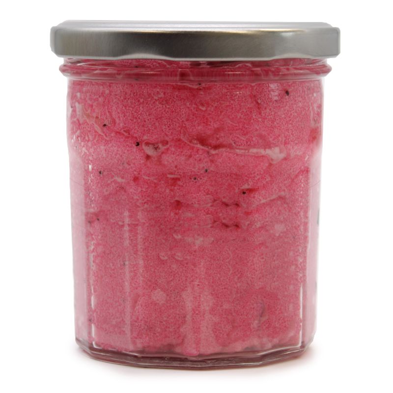 Doftande Sockerpeeling Utan Etikett - Jordgubbar & Rom 300g