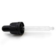 Svart Glaspipett till 5ml Dropparflaska 18mm