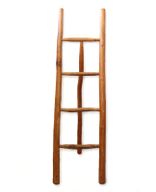 Stor Stege i Teak - 1.5m - Naturlig