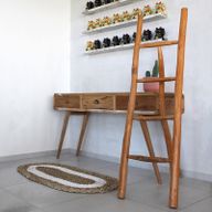 Medelstor Stege i Teak - 1.2m - Naturlig