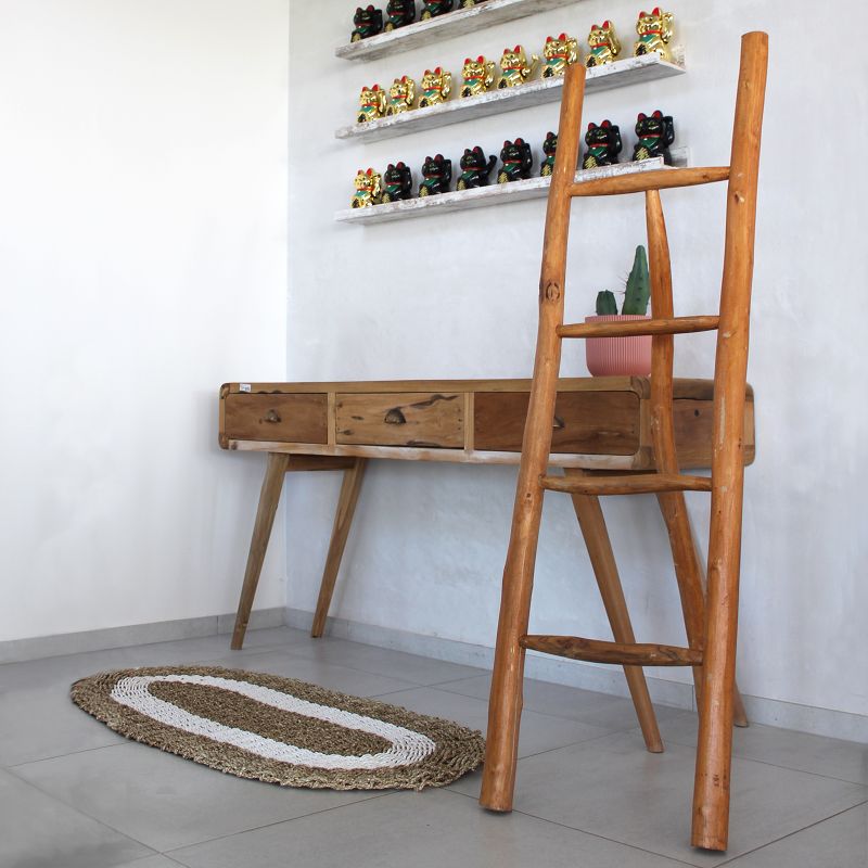 Medelstor Stege i Teak - 1.2m - Naturlig