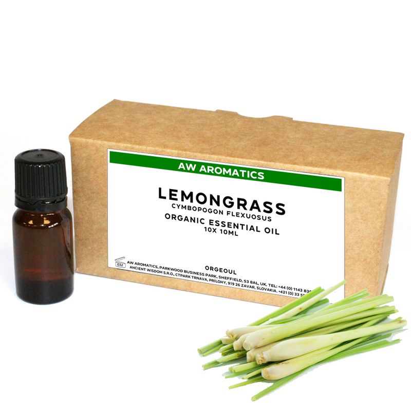Citrongräs Ekologisk Eterisk Olja 10ml - Utan Etikett