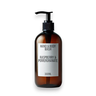 Hallon & Granatäpple Hand- & Duschtvål 300ml - Utan Etikett