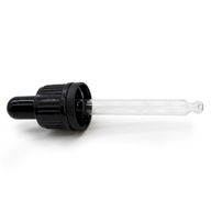 Svart Glaspipett till 5ml Dropparflaska 18mm