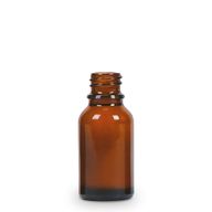 15ml Bärnstensfärgad Glasflaska