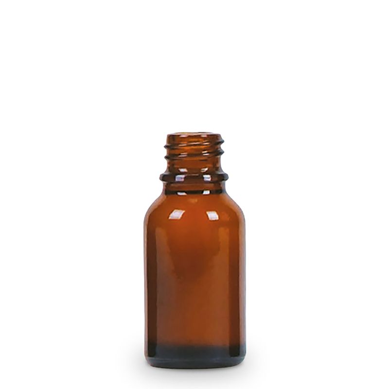 15ml Bärnstensfärgad Glasflaska