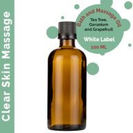 Klar Hud Massageolja - 100ml - Utan Etikett