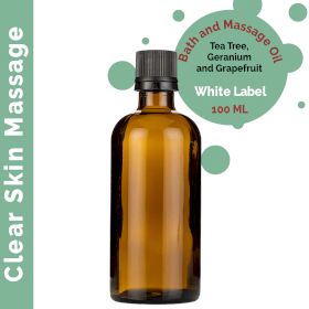 Klar Hud Massageolja - 100ml - Utan Etikett