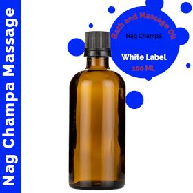 Nag Champa Massageolja - 100ml - Utan Etikett