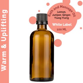 Varm & Upplyftande Massageolja - 100ml - Utan Etikett