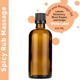 Kryddig Massageolja - 100ml - Utan Etikett