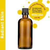 Sandelträ Glöd Massageolja - 100ml - Utan Etikett