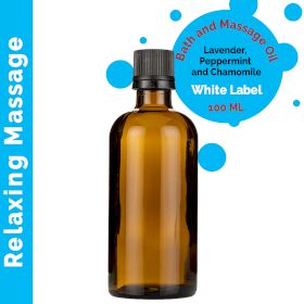 Avkopplande Massageolja - 100ml - Utan Etikett